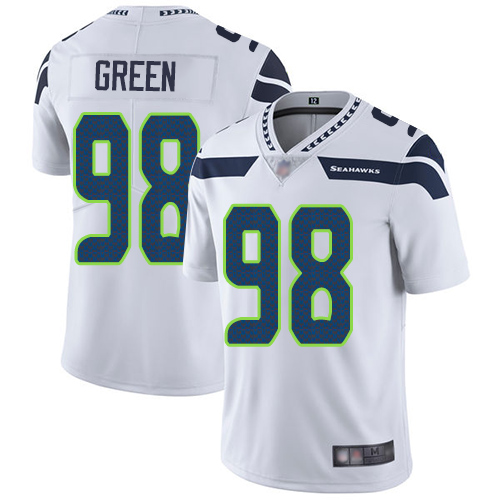 Seattle Seahawks Limited White Men Rasheem Green Road Jersey NFL Football #98 Vapor Untouchable->seattle seahawks->NFL Jersey